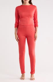 GO COUTURE Long Sleeve Jumpsuit