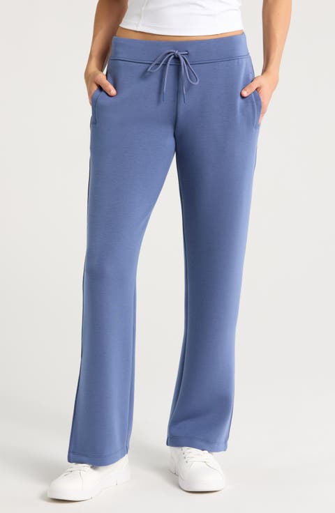 Level Set Straight Leg Slit Hem Track Pants