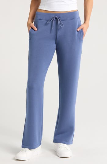 Zella Level Set Straight Leg Slit Hem Track Pants | Nordstrom Zella Level Set Straight Leg Slit Hem Track Pants | Nordstrom