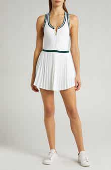 Varley Jane Front Zip Pleated Minidress