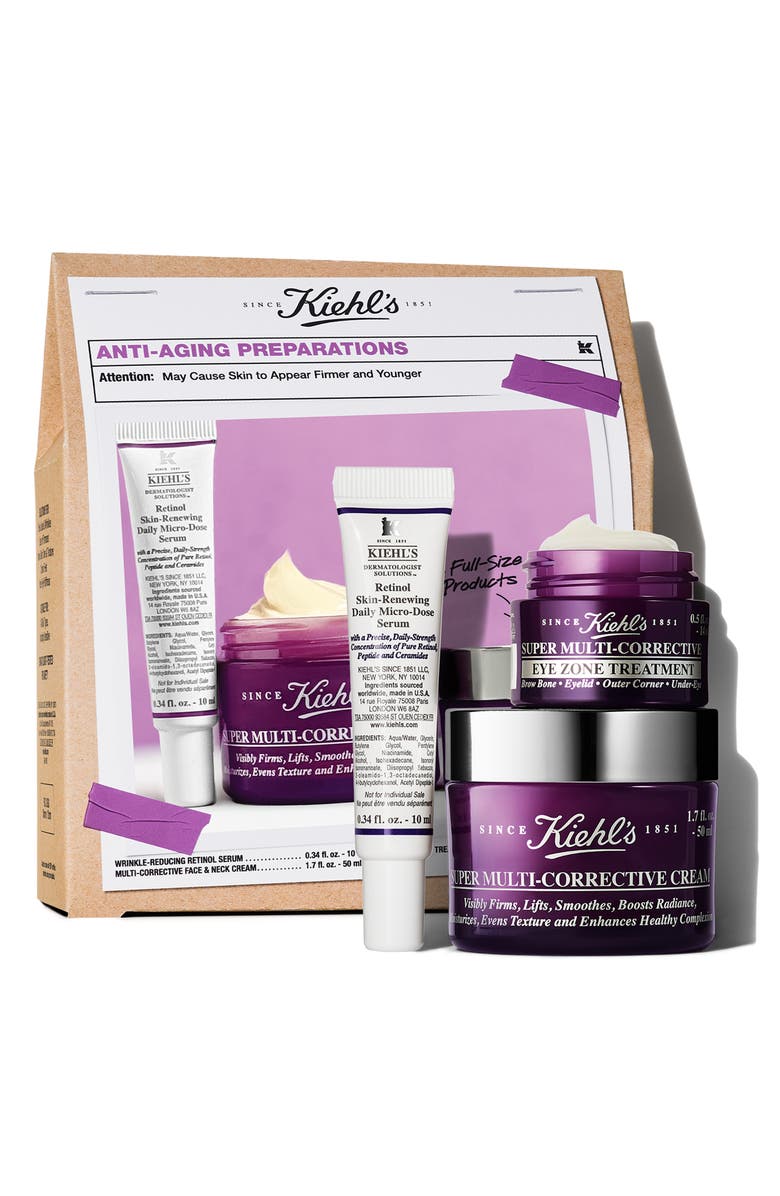 Kiehl's Since 1851 Anti-Aging Preparations Gift Set $157 Value, Main, color,
