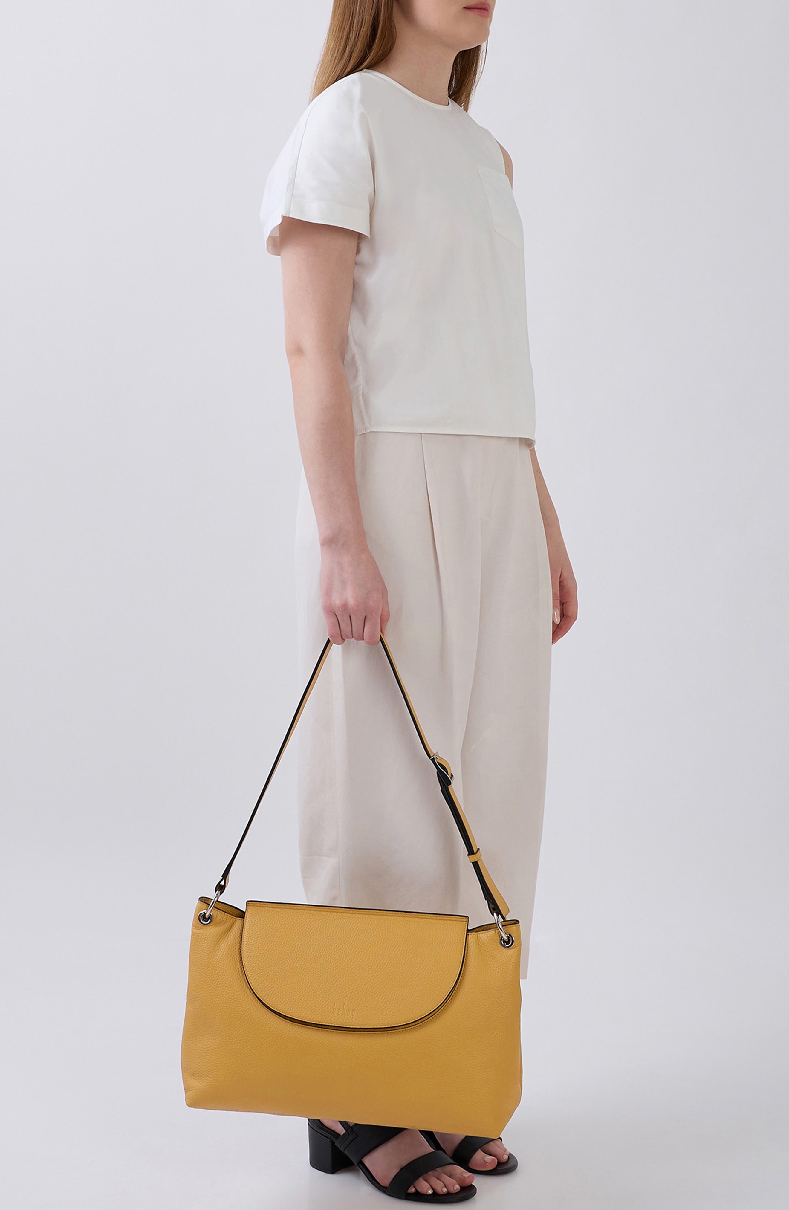 Large Judith Crossbody Satchel, Alternate, color, BISQUE