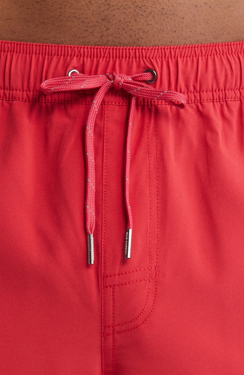 Fair Harbor Anchor Swim Trunks, Alternate, color, Red Sail