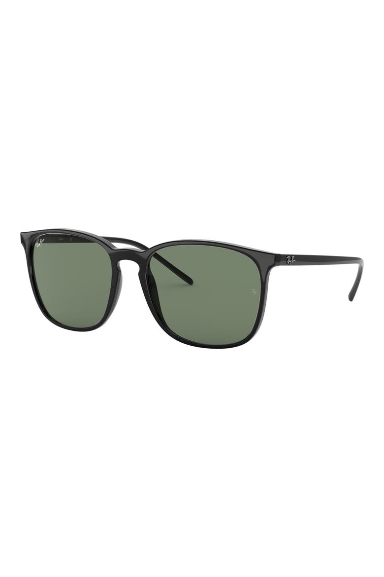 55mm Square Sunglasses, Alternate, color, GREEN