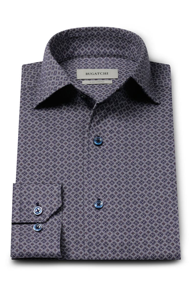 Devon OoohCotton Long Sleeve Button-Up Shirt, Alternate, color, NAVY