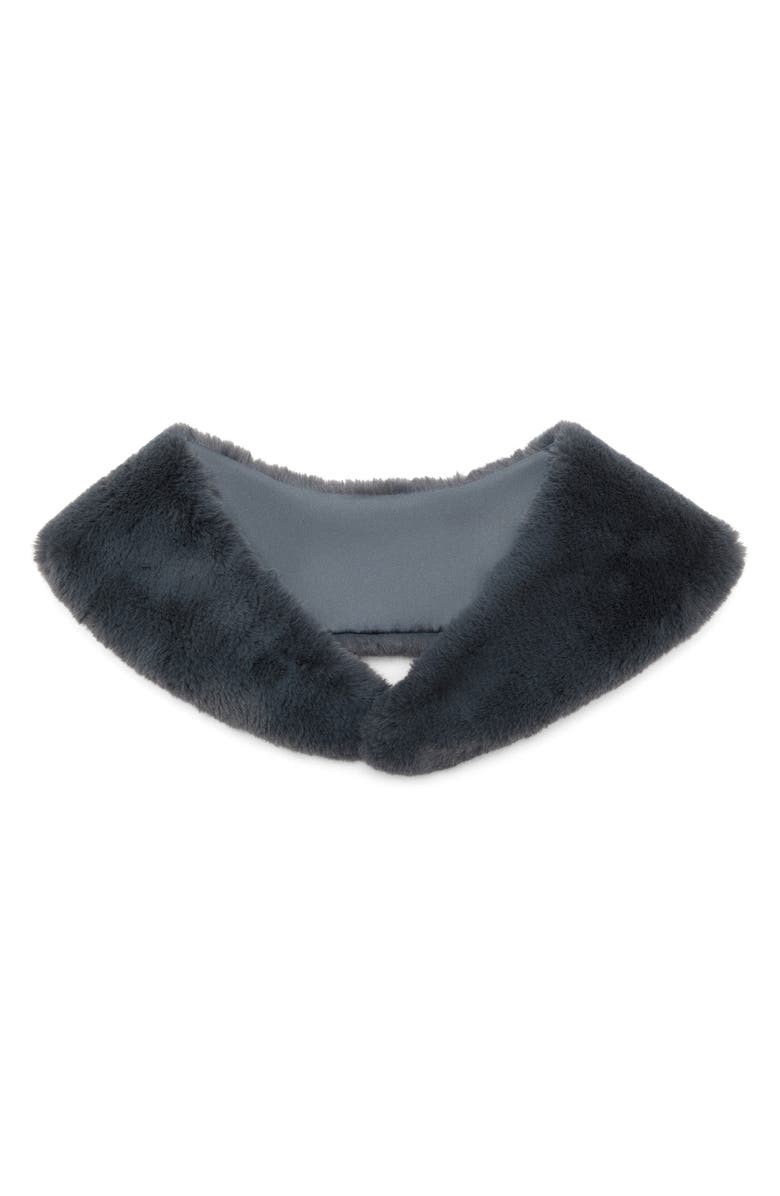 MANGO TEEN Faux Fur Stole, Main, color, Grey