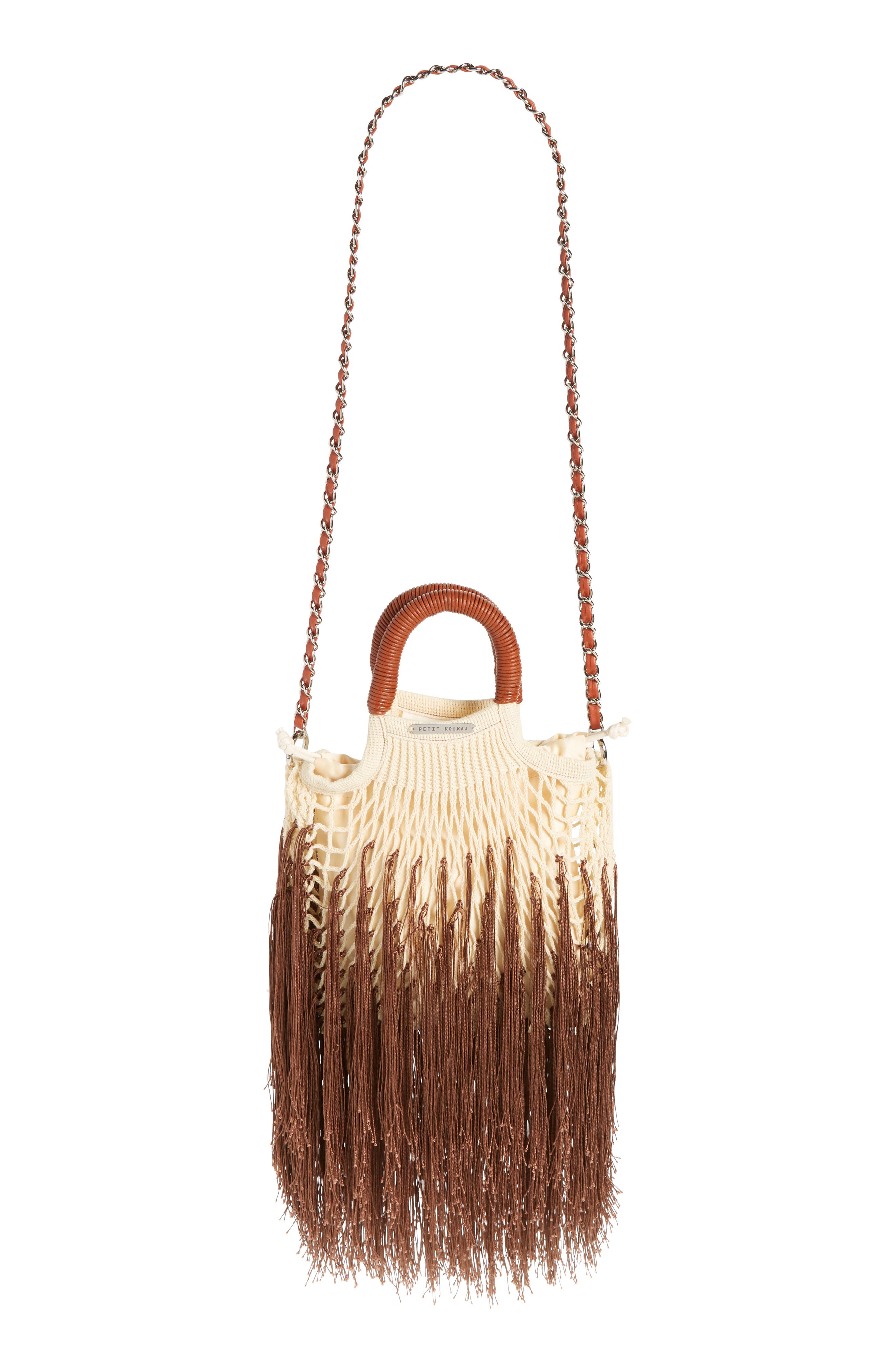 Petit Kouraj Mini Fringe Top Handle Bag, Alternate, color, 