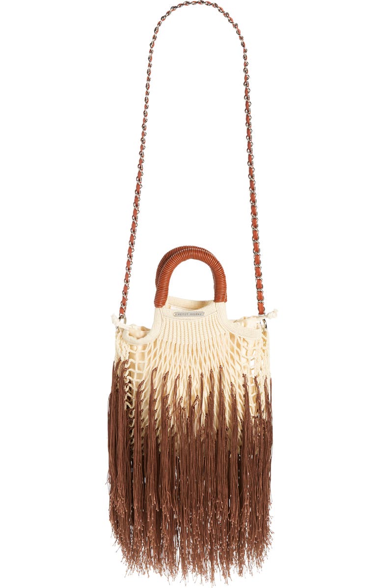 Petit Kouraj Mini Fringe Top Handle Bag, Alternate, color,