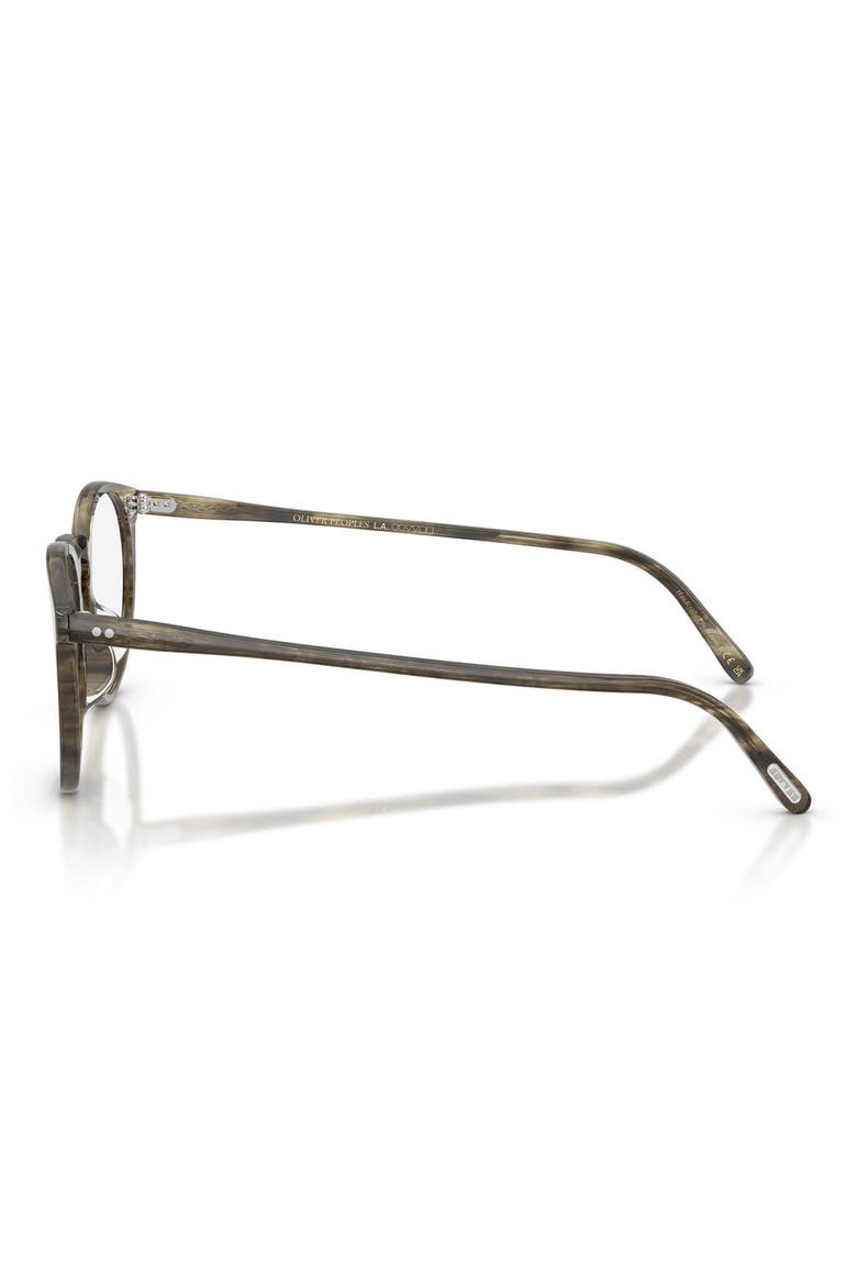 O'Malley 47mm Round Optical Glasses, Alternate, color, SOFT OLIVE BARK/ DEMO LENS