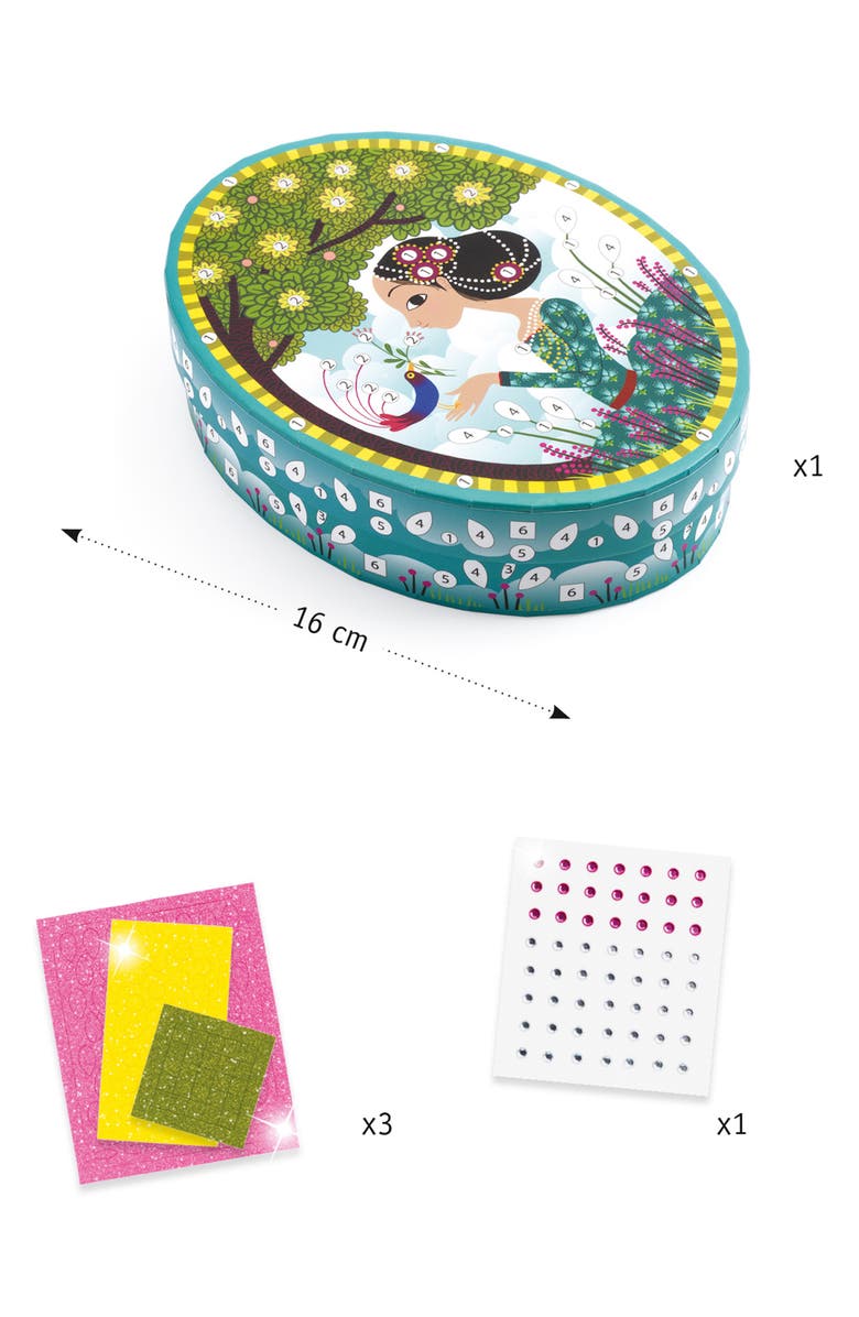 Djeco Little Secrets DIY Mosaic Craft Box, Alternate, color,