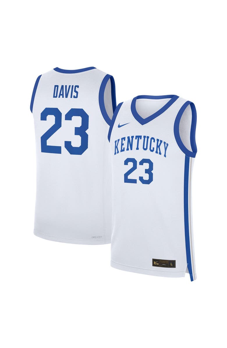 Nike Men's Nike Anthony Davis White Kentucky Wildcats Performance Replica Basketball Jersey, Main, color, White