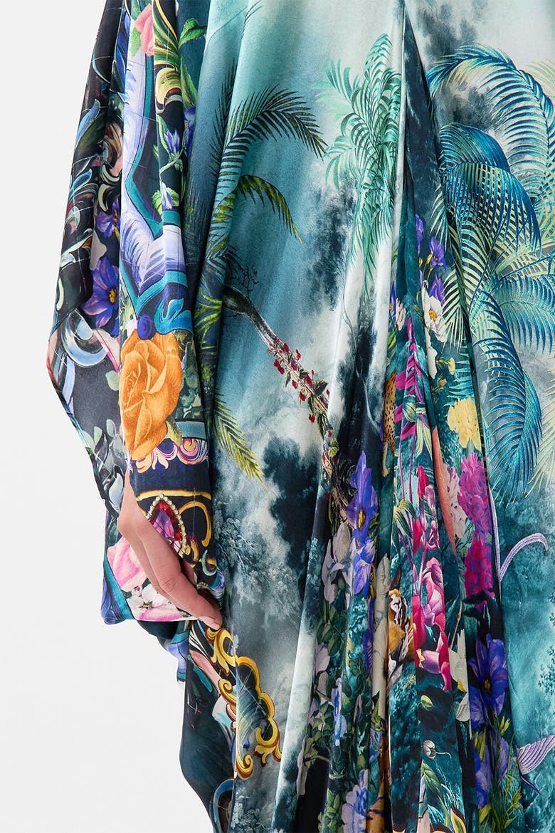 T Shape Long Kaftan Basked In Baroque, Alternate, color, Basked In Baroque