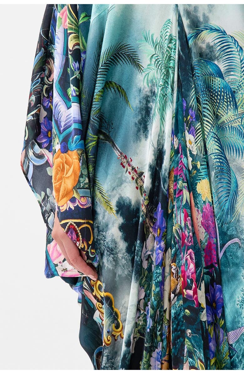 Camilla T Shape Long Kaftan Basked In Baroque, Alternate, color, 