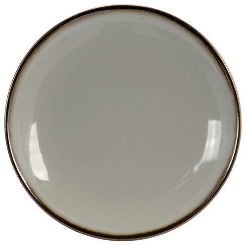 Elama Tahitian Sand 6-pc. Stoneware Salad Plate In Gray