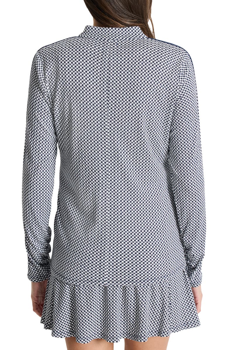 NZ ACTIVE by NIC+ZOE Easy Gingham Jacket, Alternate, color, Indigo Multi