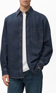 MANGO Denim Overshirt