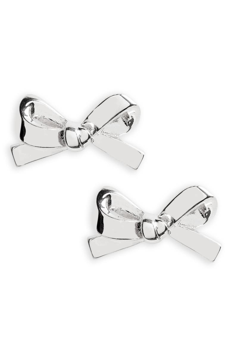 Kate Spade New York 'skinny mini' bow stud earrings, Main, color, 