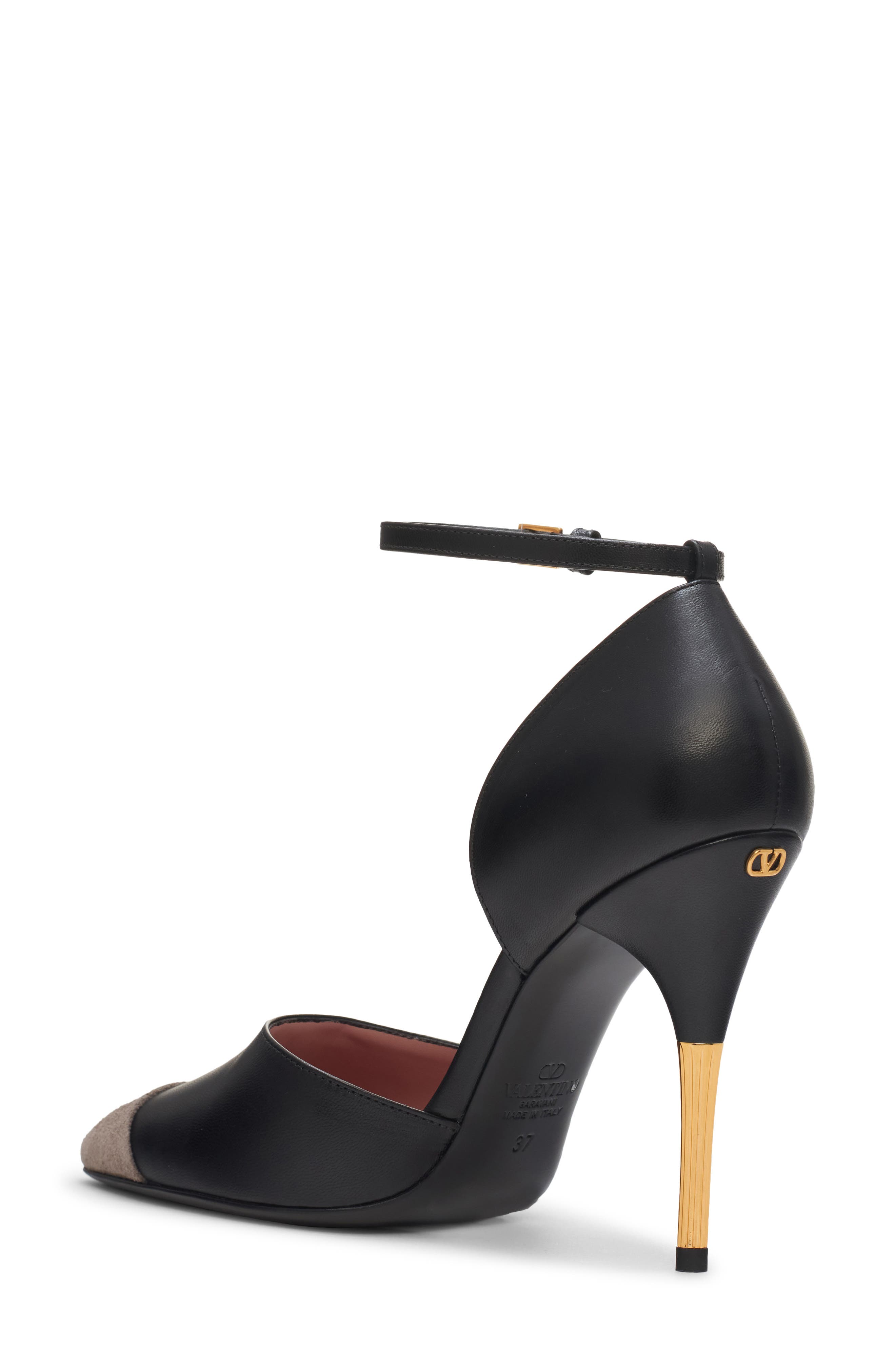 Sinead d'Orsay Pump, Alternate, color, BLACK/ GREY
