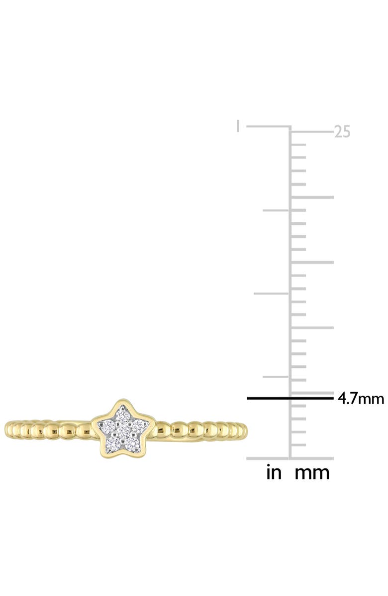 DELMAR Diamond Accent Star Ring - 0.04ct., Alternate, color, 