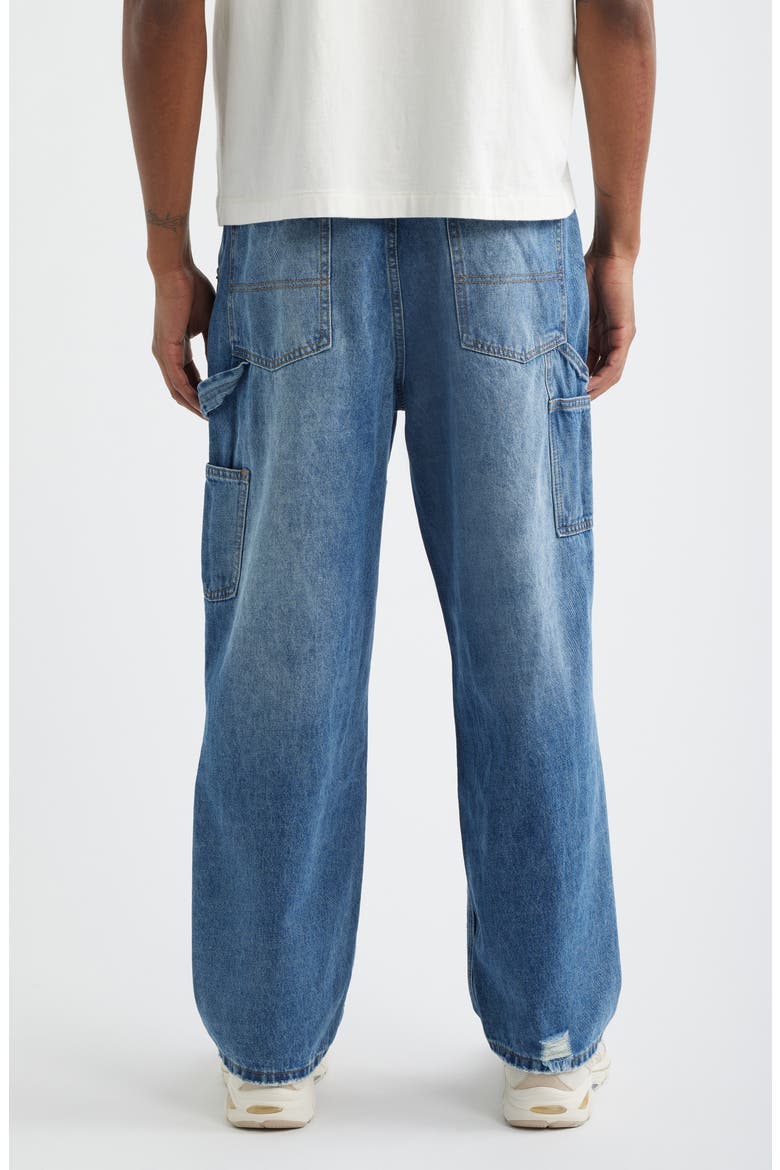Franklin Distressed Carpenter Jeans, Alternate, color, MID BLUE