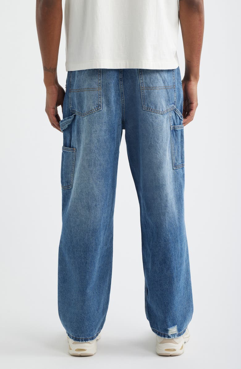 CRIMINAL DAMAGE Franklin Distressed Carpenter Jeans, Alternate, color, Mid Blue