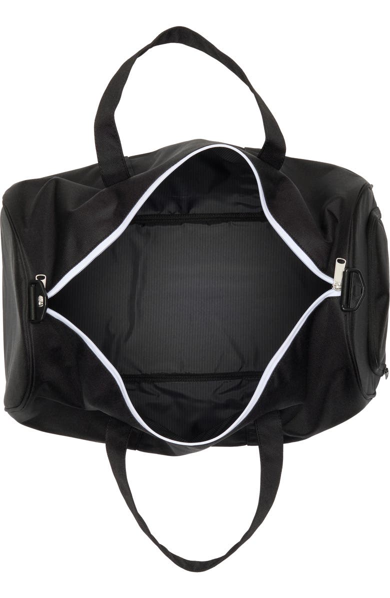 Herschel Supply Co. Novel Recycled Polyester Duffle Bag, Alternate, color, Black