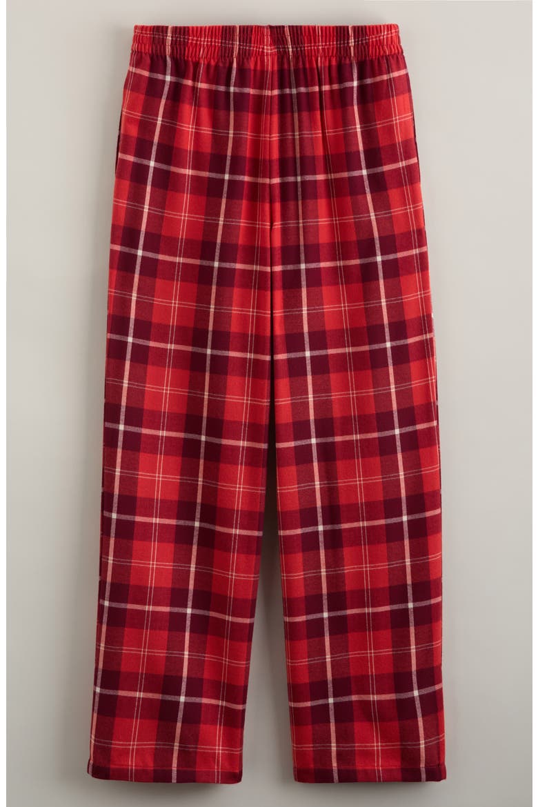 Kids' Plaid Flannel Pajama Pants, Alternate, color, BAKED APPLE PLAID