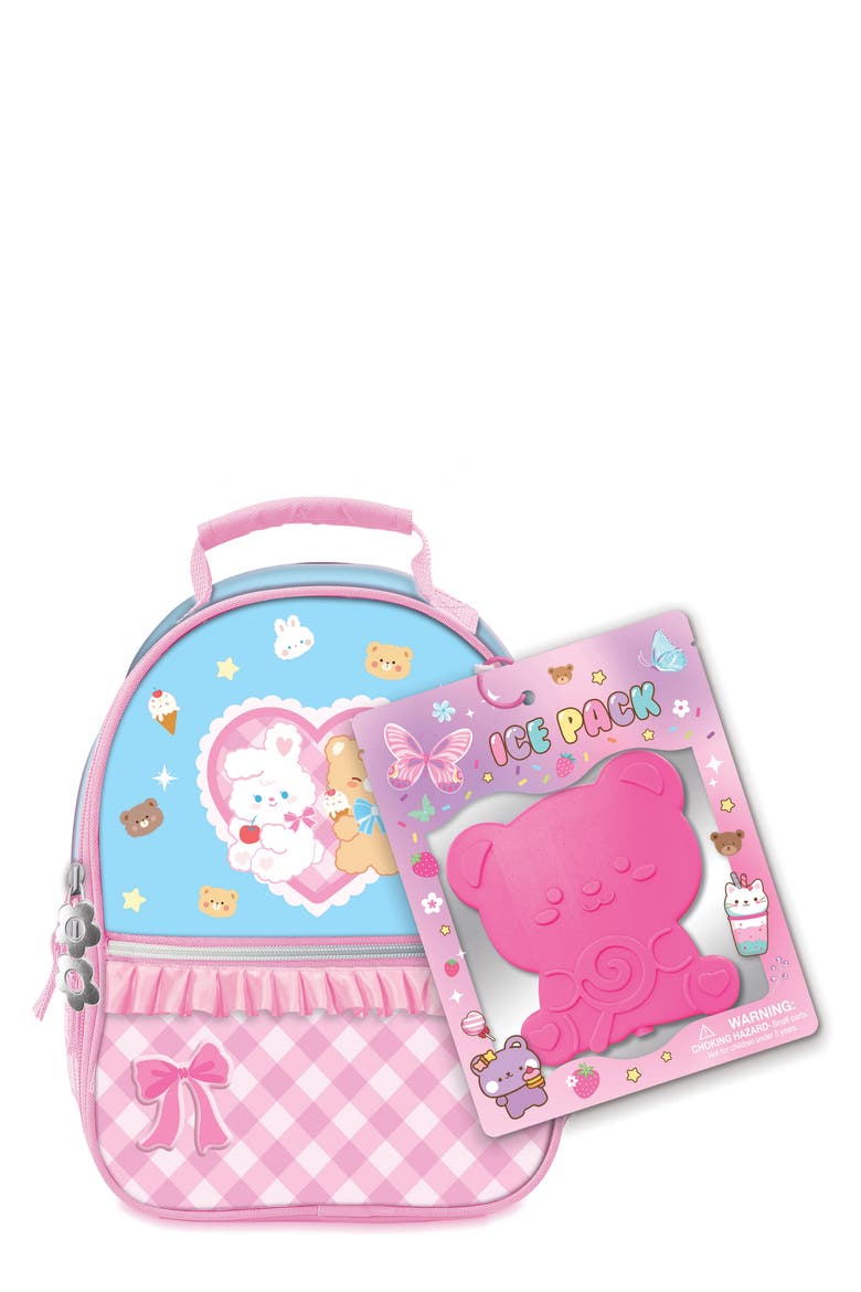 Insulated Lunch Bag, Main, color, PINK MULTI