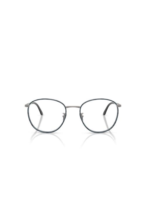 Giorgio Armani 52mm Phantos Optical Glasses In Metallic