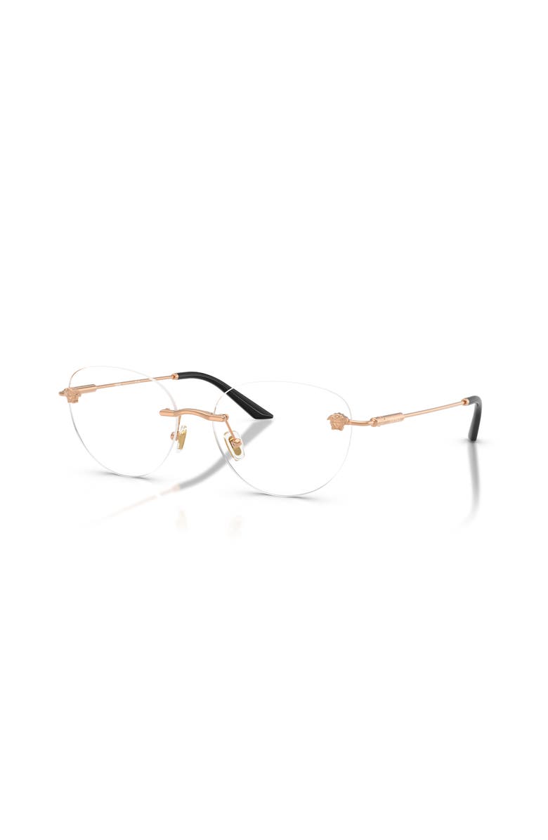 Versace 55mm Round optical glasses, Main, color, Pink