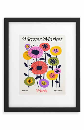 Deny Designs 'Paris Botanica Edition' by Ayeyokp Framed Wall Art