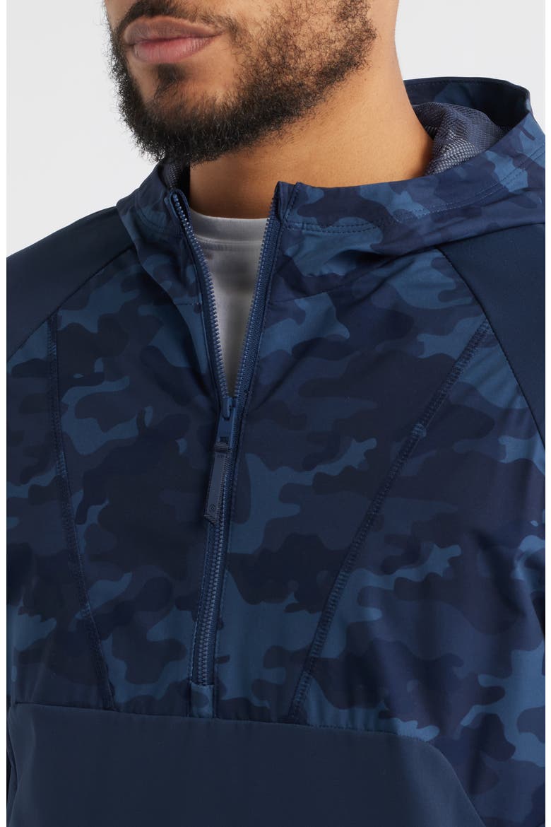 Hybrid Quarter Zip Golf Hoodie, Alternate, color, TWILIGHT CAMO