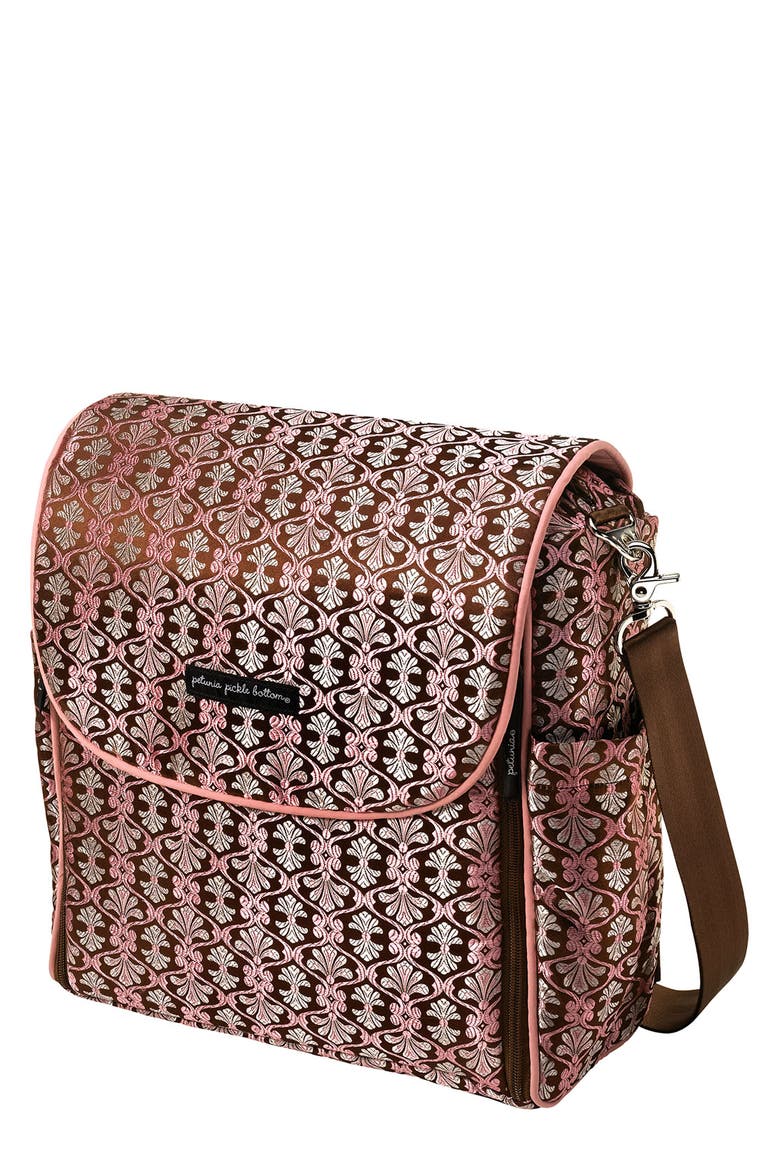 Brocade 'Boxy Backpack' Diaper Bag, Main, color, PERSIMMON ROLL