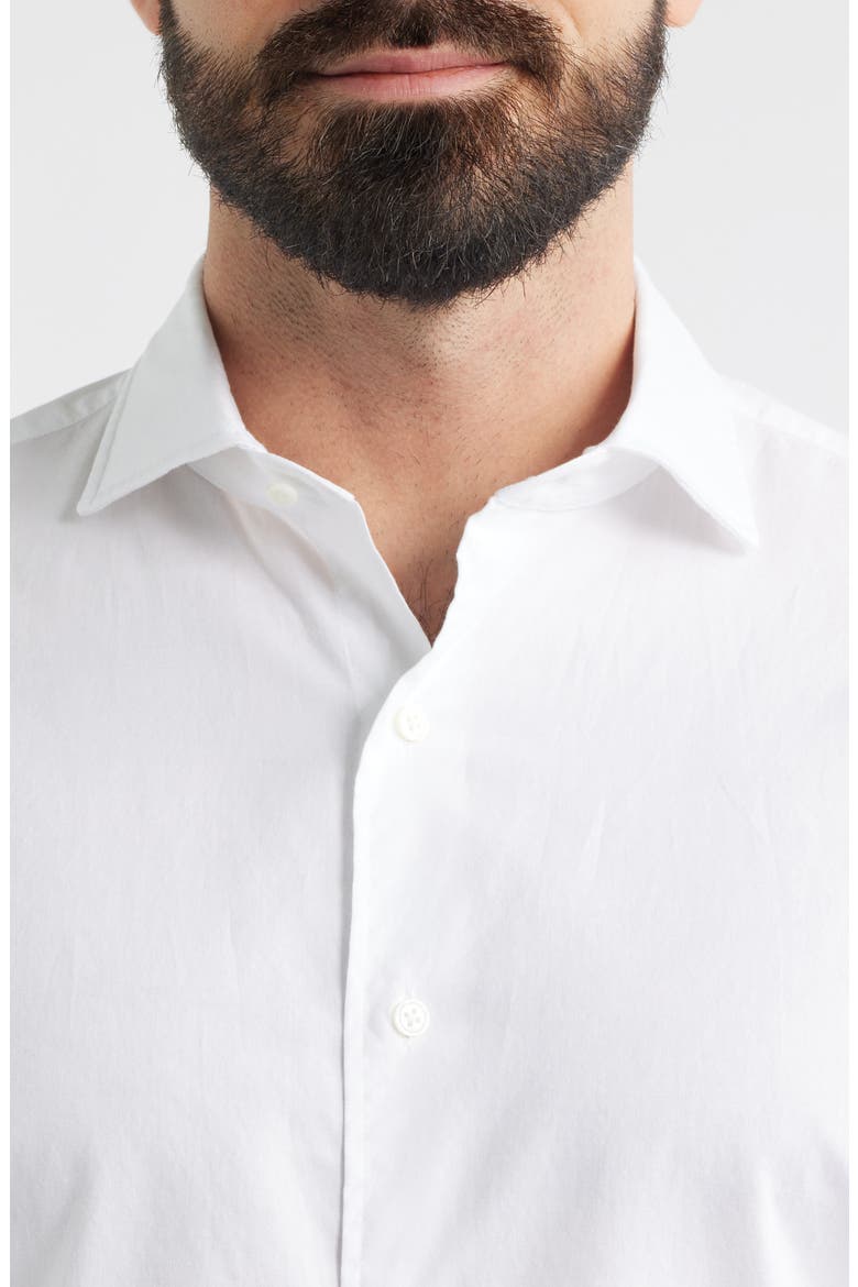 Crown Crafted Journeyman Cotton Button-Up Shirt, Alternate, color, WHITE