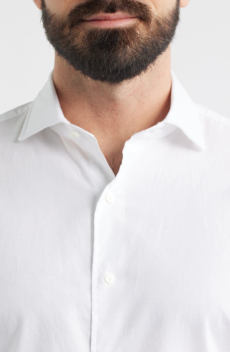 Peter Millar Crown Crafted Journeyman Cotton Button-Up Shirt, Alternate, color, White