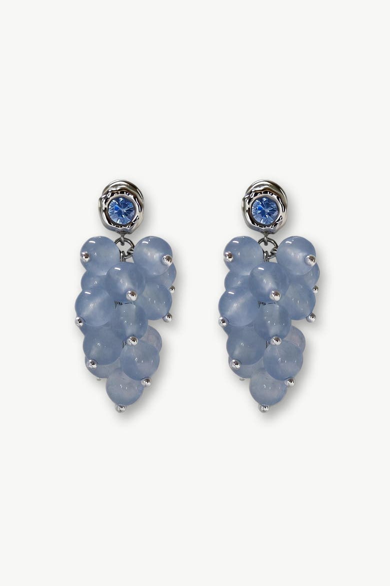 Isla Cascade Cluster Aquamarine Bead Drop Earrings, Main, color, Auqamarine