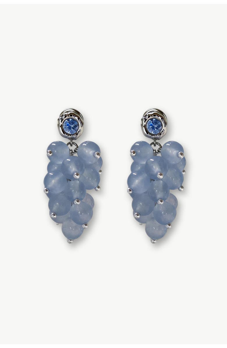 Classicharms Isla Cascade Cluster Aquamarine Bead Drop Earrings, Main, color, Auqamarine