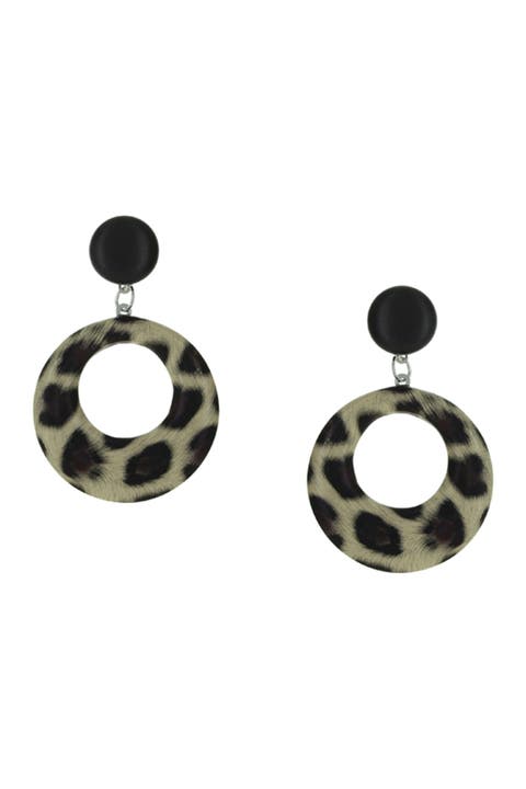Neva Leopard Print Earrings
