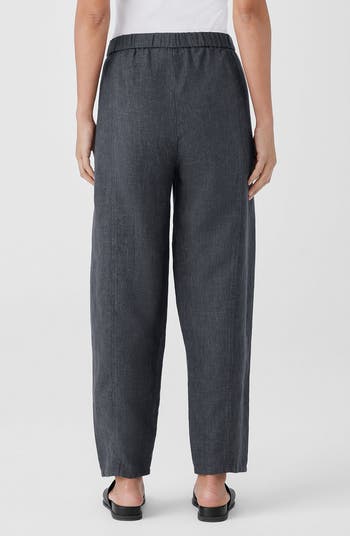 パンツ Pleated Lantern Pants EILEEN FISHER Organic-Linen Pleated Lantern Pants | Garnet Hill