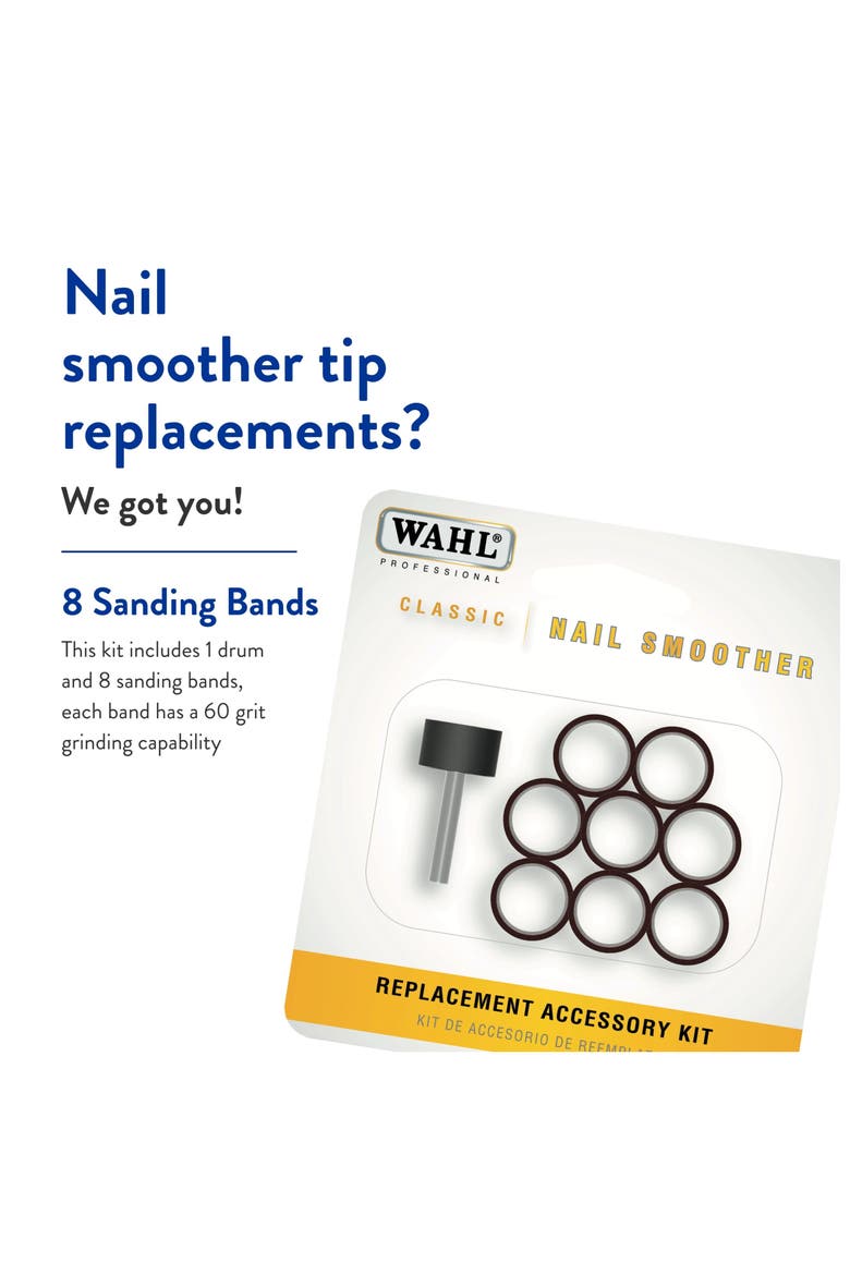 Classic nail smoother replacement kit, Alternate, color, Black