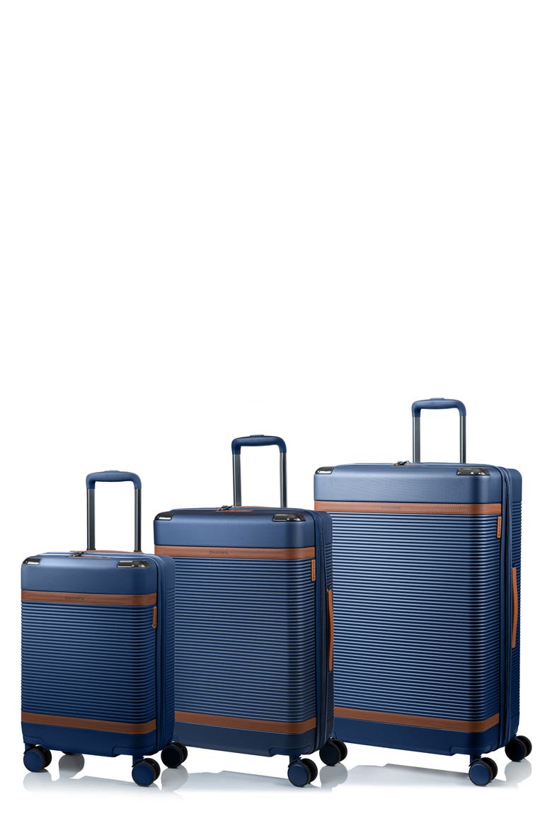 Vintage III Hardside 3-Piece Luggage Set, Main, color, NAVY