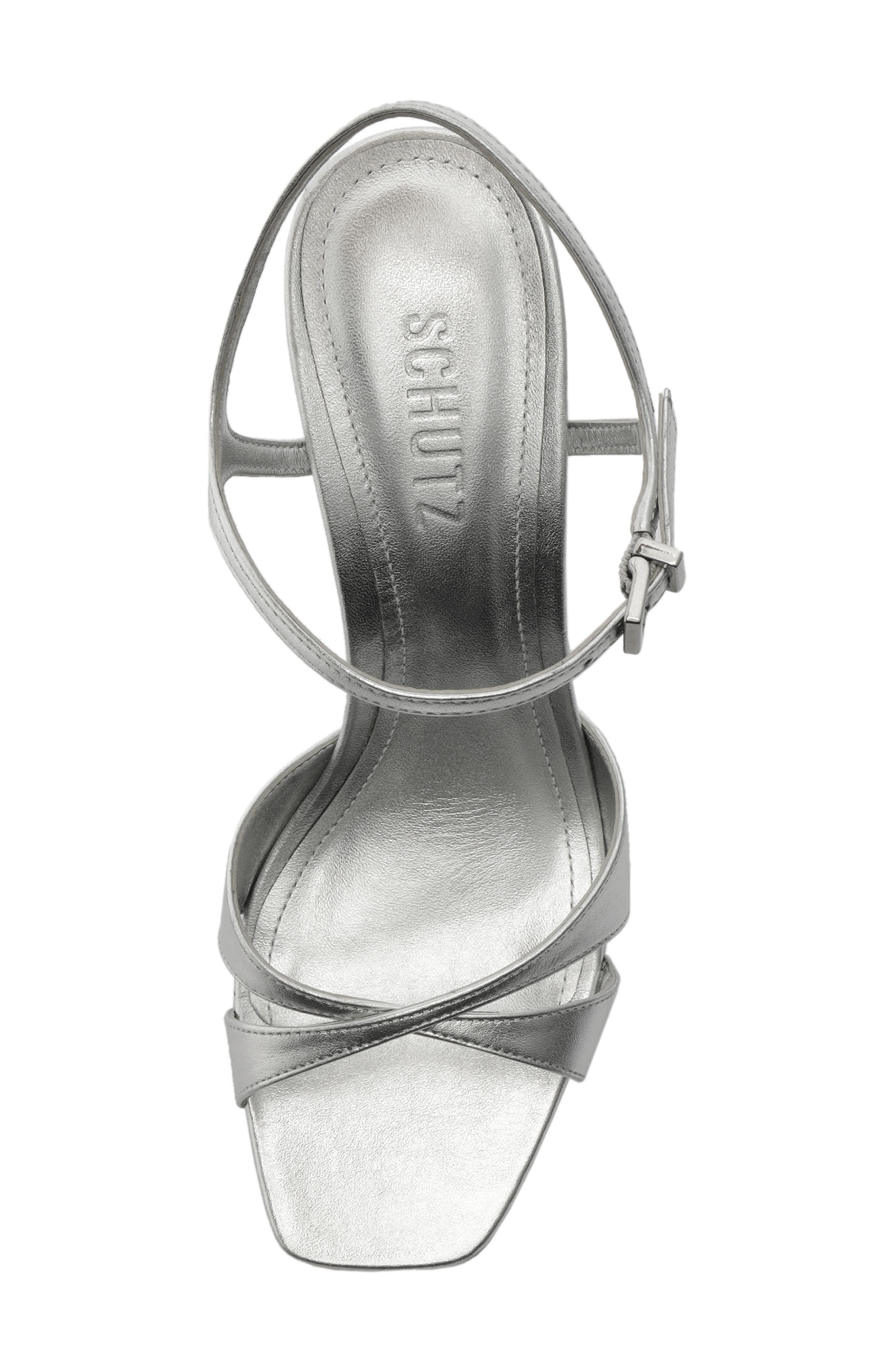 Maxine Ankle Strap Platform Sandal, Alternate, color, PRATA