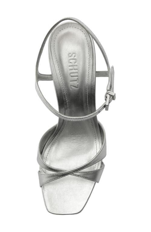 Schutz Maxine Ankle Strap Platform Sandal In Brown