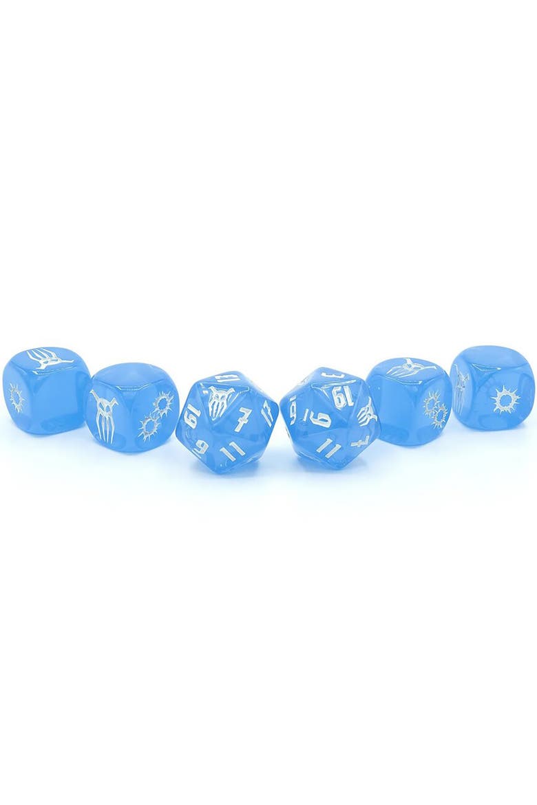 6pc Roleplaying Dice Set, Alternate, color, Multicolored