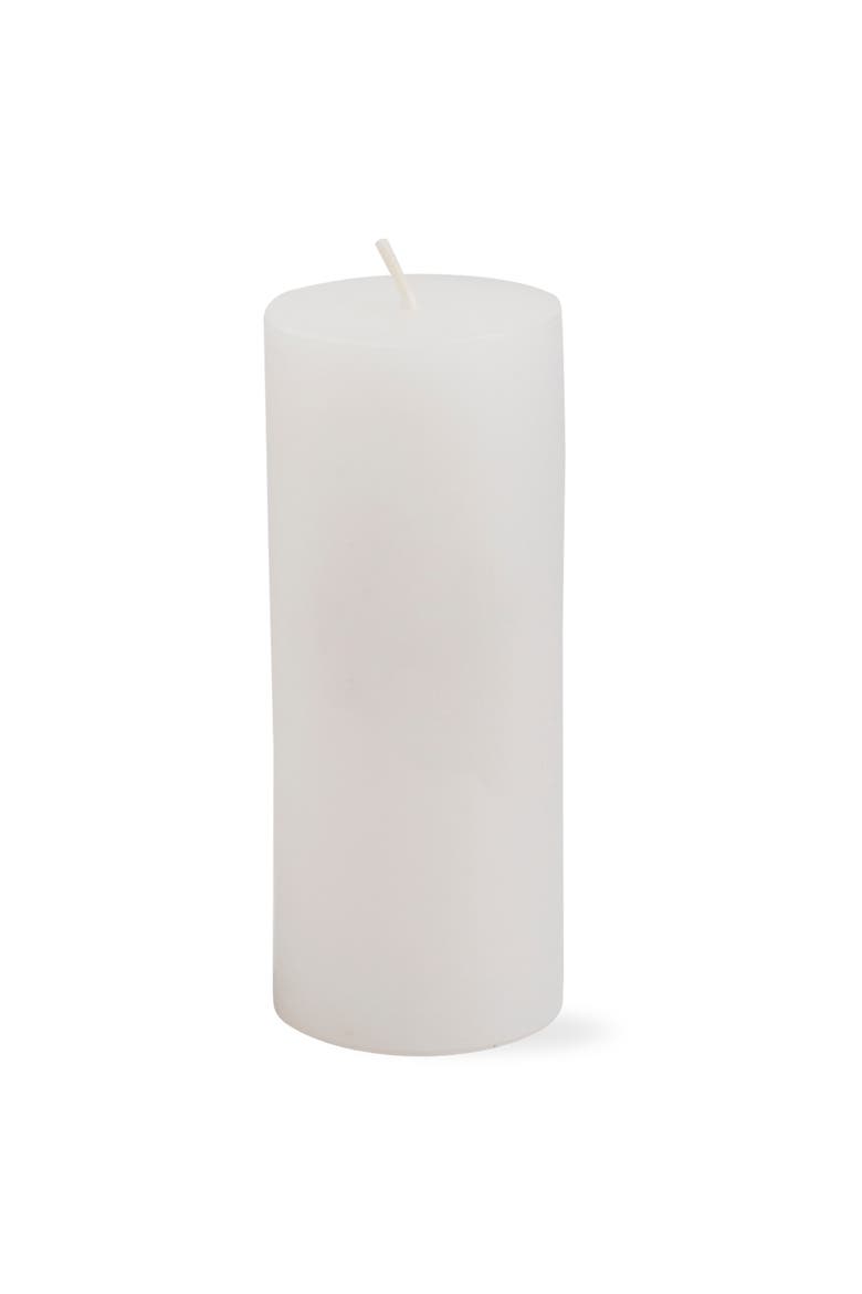 Chapel White Pillar Paraffin Wax Candle Set of 6 Unscented, Alternate, color, White