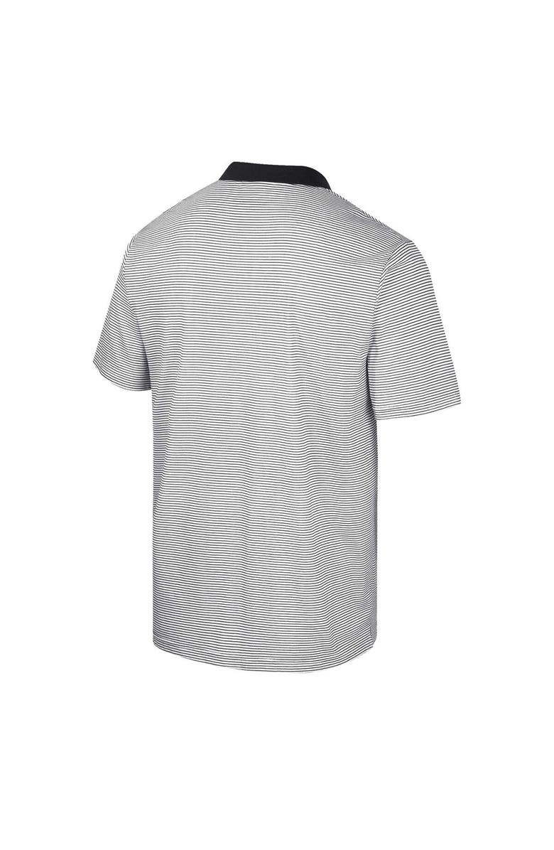COLOSSEUM Men's Colosseum White Iowa Hawkeyes Print Stripe Polo, Alternate, color, White
