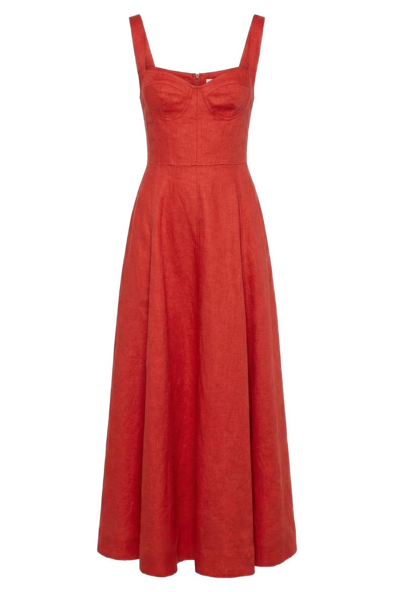 Anya Dress, Alternate, color, Paprika