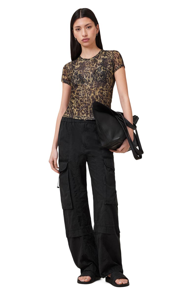 AllSaints Barbara Cargo Pants, Alternate, color, Black