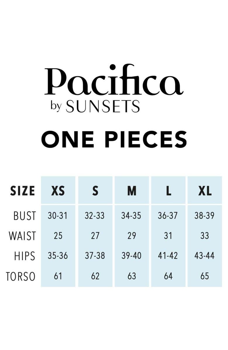 Pacifica by Sunsets Ariel One Piece Swimsuit, Alternate, color, Black Pacifica