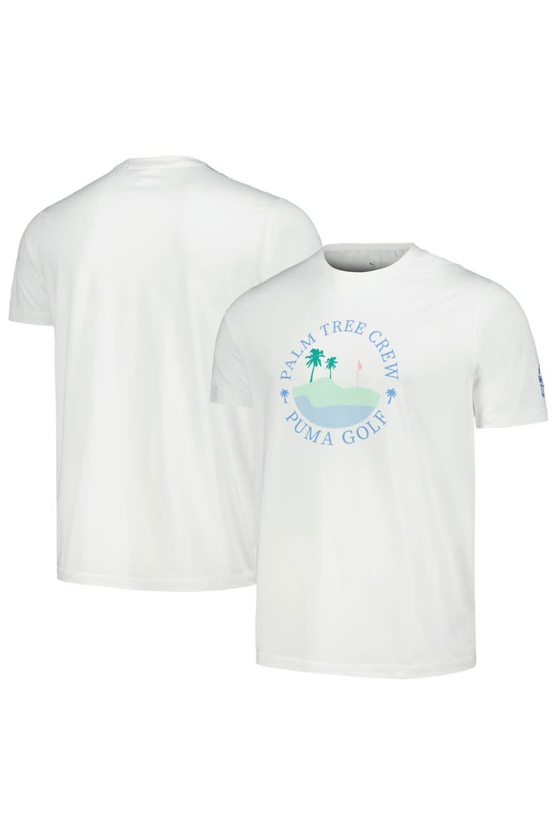 Men's Puma x PTC White WM Phoenix Open Island CLOUDSPUN T-Shirt, Alternate, color, White